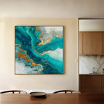 Abstract 832 Canvas Art 16" x 16" / 40 x 40 cm / Black