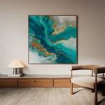 Abstract 832 Canvas Art 60 x 60 cm / Black