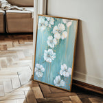 Floral 832 Canvas Art 18" x 24" / 45 x 60 cm / Black