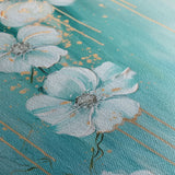 Floral 832 Canvas Art 18" x 24" / 45 x 60 cm / Black