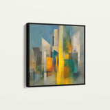 Abstract 833 Canvas Art 16" x 16" / 40 x 40 cm / Black
