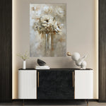 Floral 833 Canvas Art 18" x 24" / 45 x 60 cm / Black