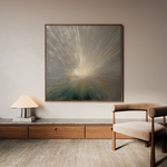 Abstract 834 Canvas Art 16" x 16" / 40 x 40 cm / Black