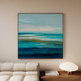 Abstract 835 Canvas Art 16" x 16" / 40 x 40 cm / Black