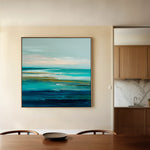 Abstract 835 Canvas Art 16" x 16" / 40 x 40 cm / Black