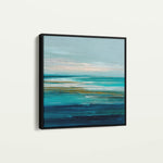 Abstract 835 Canvas Art 16" x 16" / 40 x 40 cm / Black