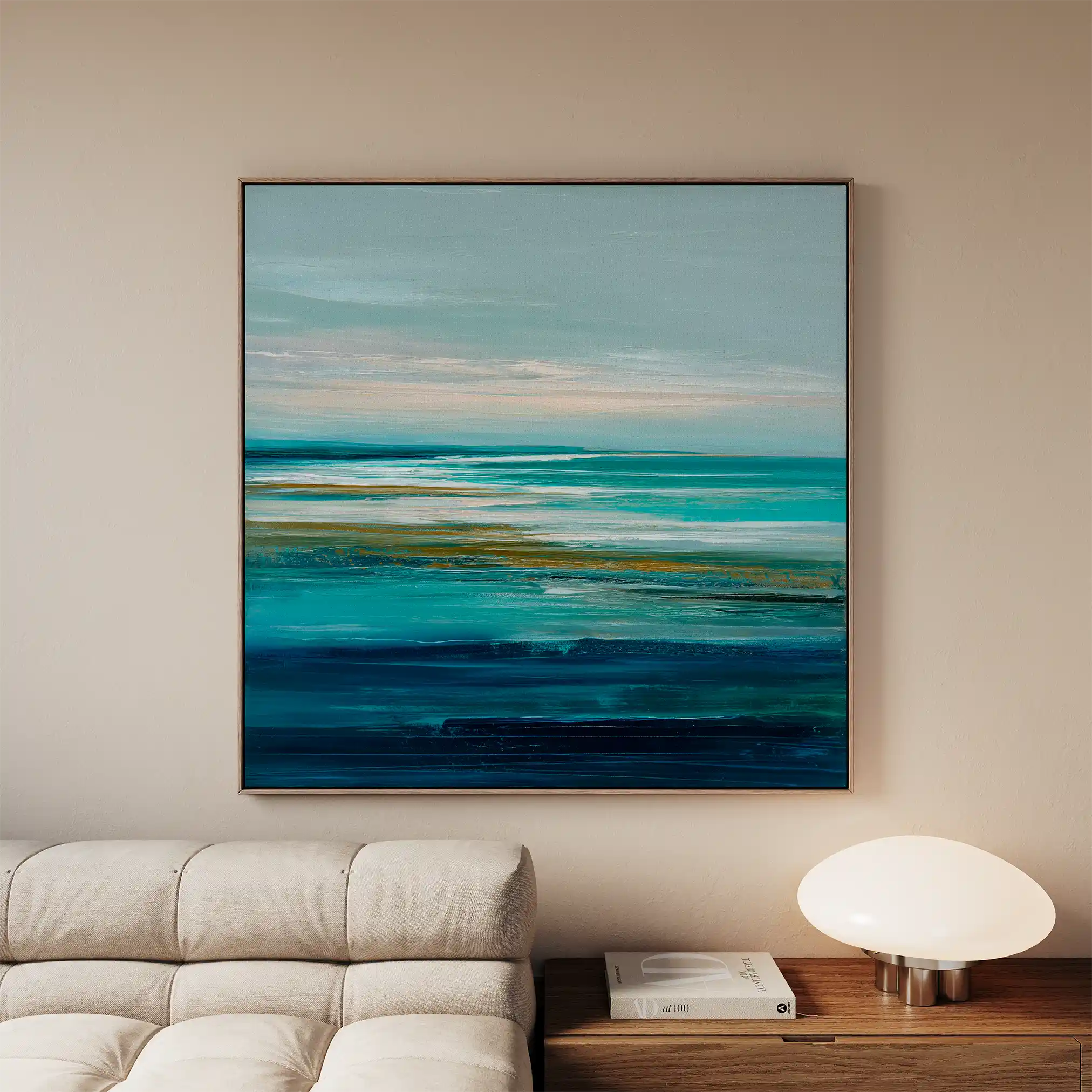 Abstract 835 Canvas Art 60 x 60 cm / Black