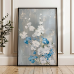 Floral 835 Canvas Art 18" x 24" / 45 x 60 cm / Black