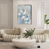 Floral 835 Canvas Art 18" x 24" / 45 x 60 cm / Black