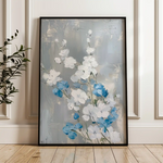 Floral 835 Canvas Art 60 x 40 cm / Black