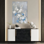 Floral 835 Canvas Art 60 x 40 cm / Black