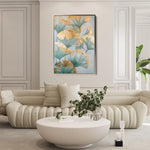 Floral 836 Canvas Art 18" x 24" / 45 x 60 cm / Black