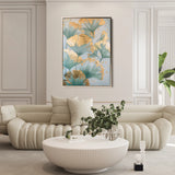 Floral 836 Canvas Art 18" x 24" / 45 x 60 cm / Black