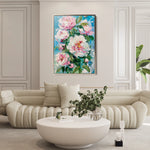 Floral 837 Canvas Art 18" x 24" / 45 x 60 cm / Black