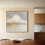 Abstract 838 Canvas Art 16" x 16" / 40 x 40 cm / Black
