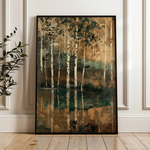 Floral 838 Canvas Art 18" x 24" / 45 x 60 cm / Black