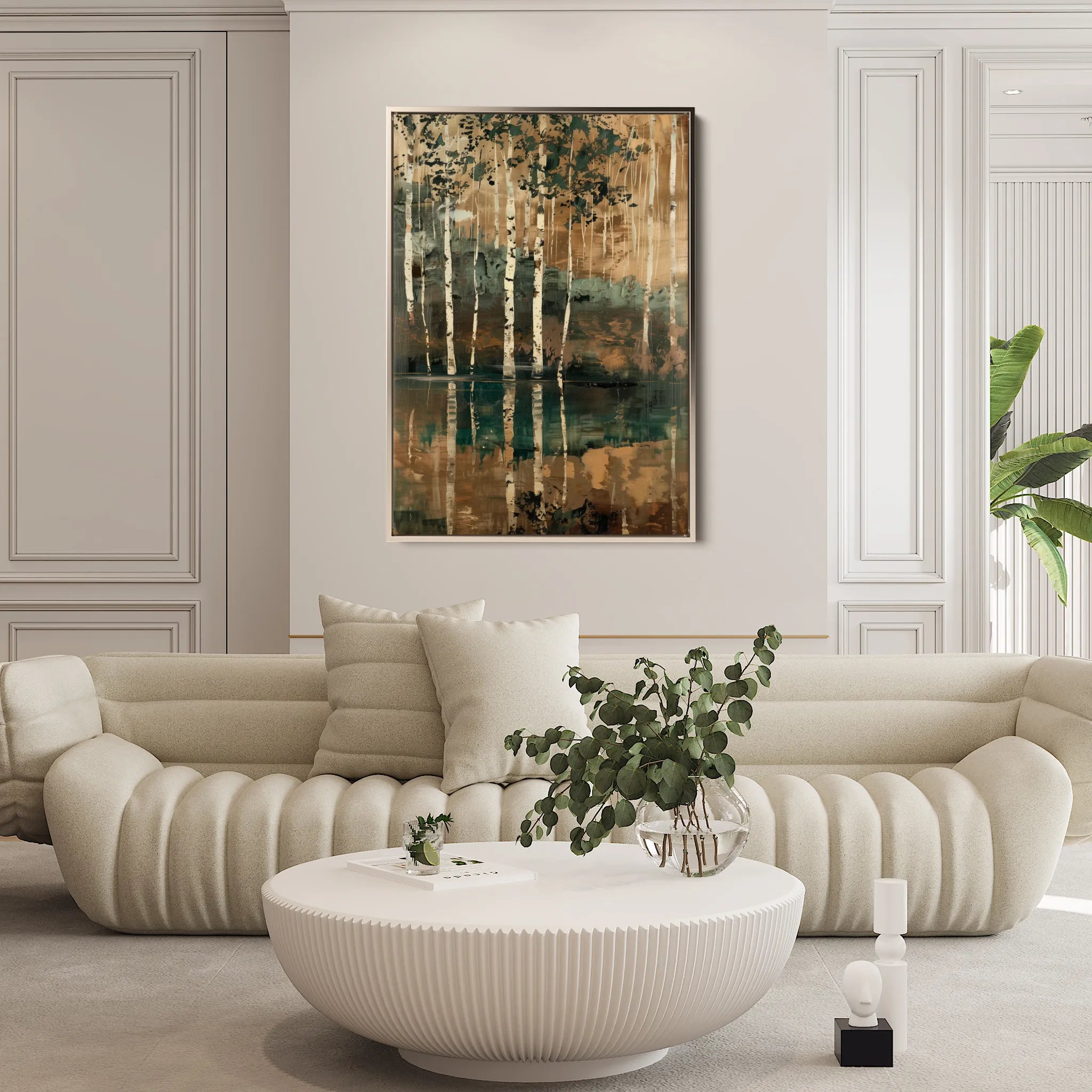 Floral 838 Canvas Art 18" x 24" / 45 x 60 cm / Black