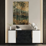 Floral 838 Canvas Art 18" x 24" / 45 x 60 cm / Black