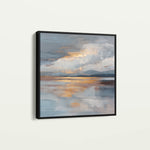 Abstract 840 Canvas Art 16" x 16" / 40 x 40 cm / Black