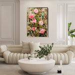 Floral 840 Canvas Art 60 x 40 cm / Black