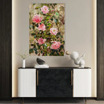 Floral 840 Canvas Art 60 x 40 cm / Black