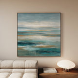 Abstract 841 Canvas Art 16" x 16" / 40 x 40 cm / Black