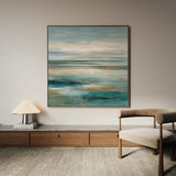 Abstract 841 Canvas Art 16" x 16" / 40 x 40 cm / Black