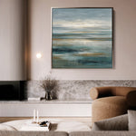 Abstract 841 Canvas Art 16" x 16" / 40 x 40 cm / Black