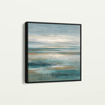 Abstract 841 Canvas Art 16" x 16" / 40 x 40 cm / Black