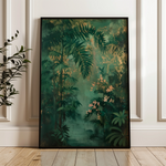 Floral 841 Canvas Art 18" x 24" / 45 x 60 cm / Black