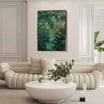 Floral 841 Canvas Art 18" x 24" / 45 x 60 cm / Black