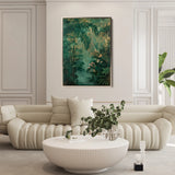 Floral 841 Canvas Art 18" x 24" / 45 x 60 cm / Black