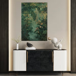 Floral 841 Canvas Art 18" x 24" / 45 x 60 cm / Black