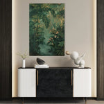 Floral 841 Canvas Art 60 x 40 cm / Black