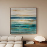 Abstract 842 Canvas Art 16" x 16" / 40 x 40 cm / Black