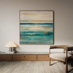 Abstract 842 Canvas Art 16" x 16" / 40 x 40 cm / Black