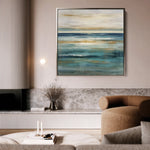 Abstract 842 Canvas Art 16" x 16" / 40 x 40 cm / Black