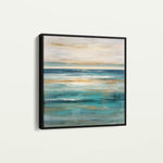 Abstract 842 Canvas Art 16" x 16" / 40 x 40 cm / Black