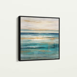 Abstract 842 Canvas Art 16" x 16" / 40 x 40 cm / Black