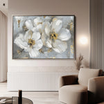 Floral 842 Canvas Art 18" x 24" / 45 x 60 cm / Black