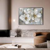 Floral 842 Canvas Art 18" x 24" / 45 x 60 cm / Black