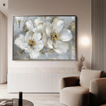 Floral 842 Canvas Art 60 x 40 cm / Black