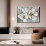 Floral 842 Canvas Art 60 x 40 cm / Black
