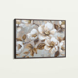 Floral 843 Canvas Art 18" x 24" / 45 x 60 cm / Black
