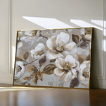 Floral 843 Canvas Art 60 x 40 cm / Black