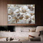 Floral 843 Canvas Art 60 x 40 cm / Black