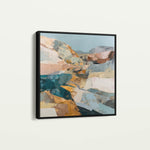 Abstract 844 Canvas Art 16" x 16" / 40 x 40 cm / Black