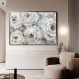 Floral 844 Canvas Art 18" x 24" / 45 x 60 cm / Black