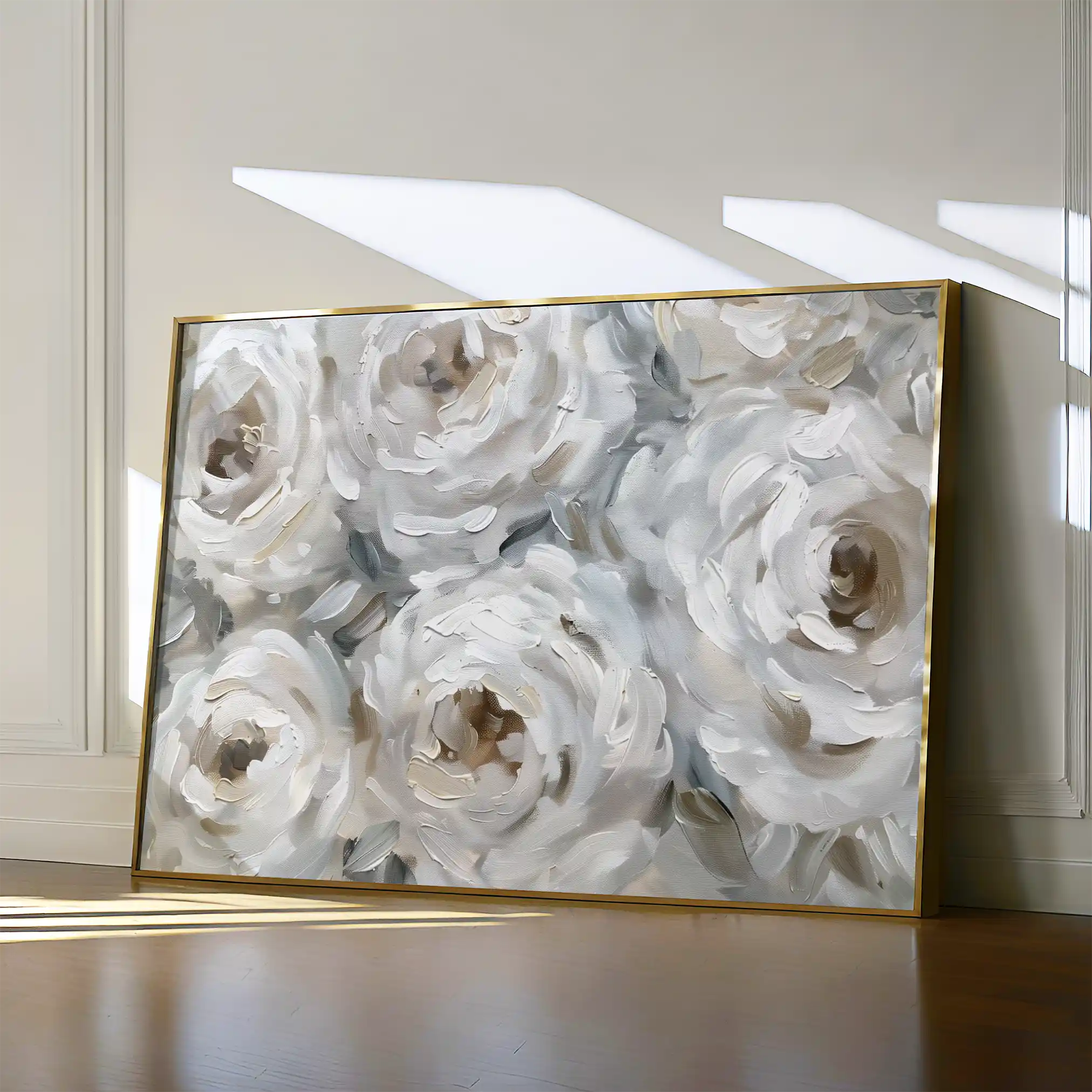 Floral 844 Canvas Art 60 x 40 cm / Black