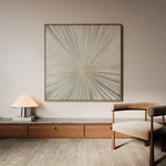 Abstract 845 Canvas Art 16" x 16" / 40 x 40 cm / Black